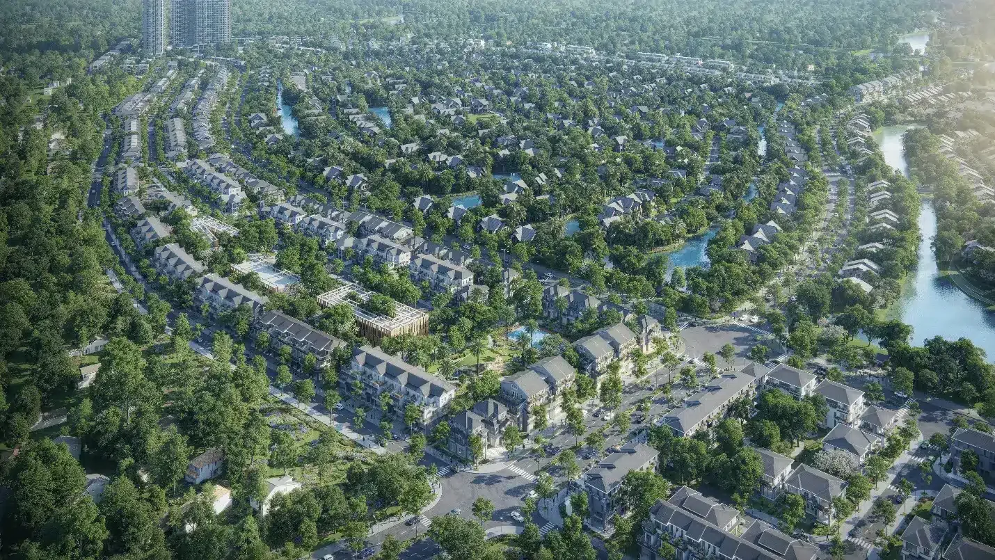 Phối cảnh tổng thể khu đô thị Eco Retreat tại Bến Lức, Long An