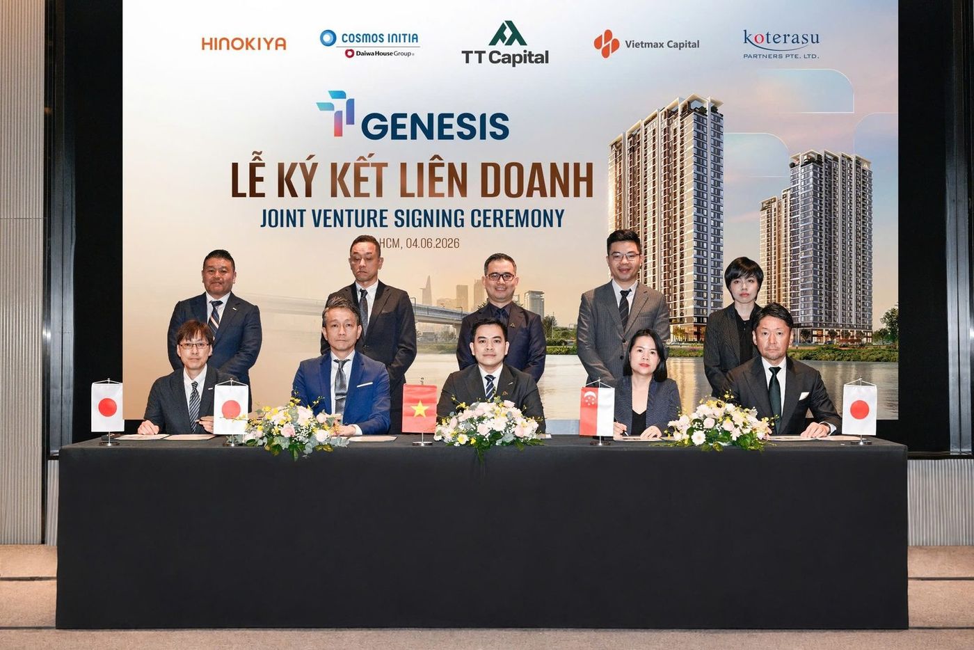 Lễ ký kết liên doanh quốc tế phát triển dự án TT Genesis