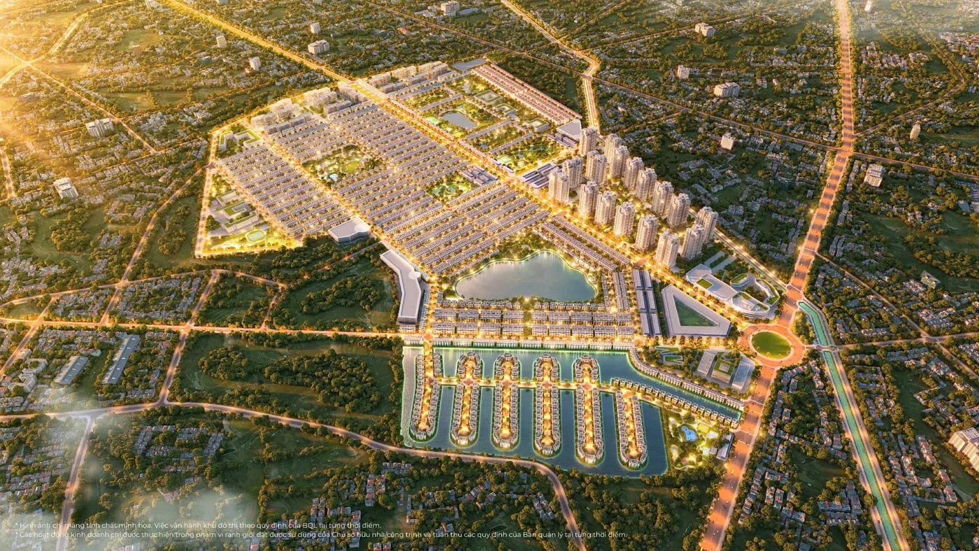 Phối cảnh tổng thể khu đô thị Vinhomes Green City tại Đức Hòa, Long An